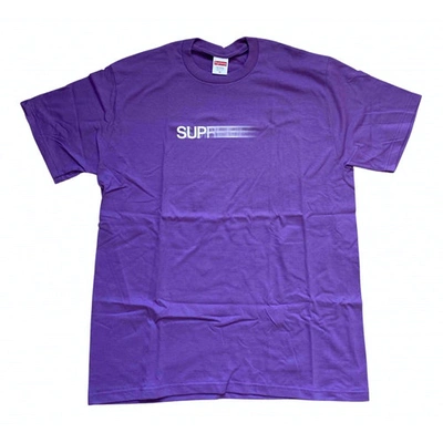 Pre-owned Supreme Purple Cotton Top