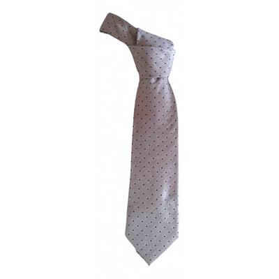 Pre-owned Louis Vuitton Silk Tie In Pink