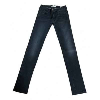 Pre-owned Mauro Grifoni Slim Jeans In Black