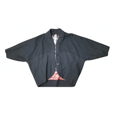Pre-owned Kenzo Wool Jacket In Anthracite