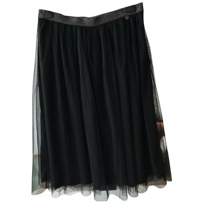 Pre-owned Ottod'ame Mid-length Skirt In Black