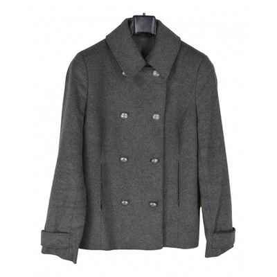 Pre-owned Brooks Brothers Wool Coat In Grey