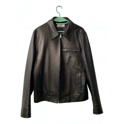 Pre-owned Bally Black Leather Jacket