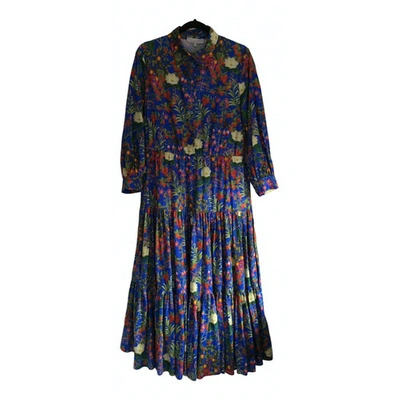 Pre-owned Borgo De Nor Maxi Dress In Multicolour