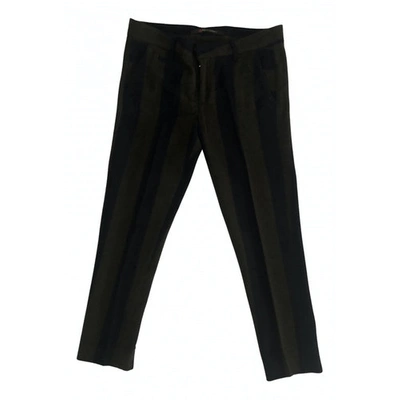 Pre-owned Peuterey Wool Trousers In Multicolour
