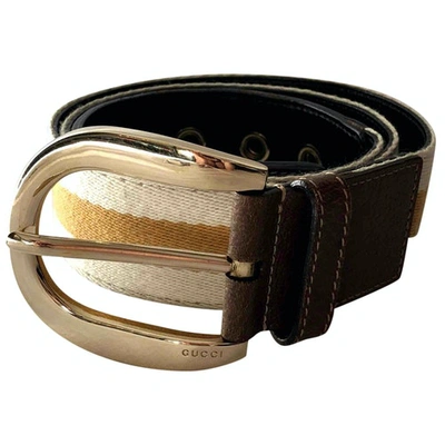 Pre-owned Gucci Cloth Belt In Other