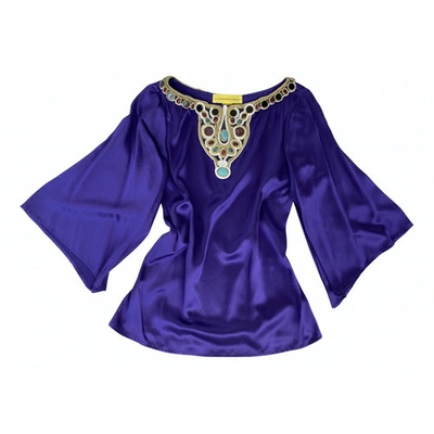 Pre-owned Catherine Malandrino Silk Knitwear In Purple