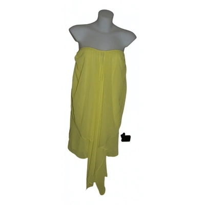 Pre-owned Max & Co Mini Dress In Yellow