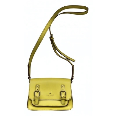 Pre-owned Kate Spade Leather Mini Bag In Yellow