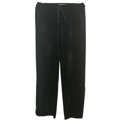 Pre-owned Replay Trousers In Black
