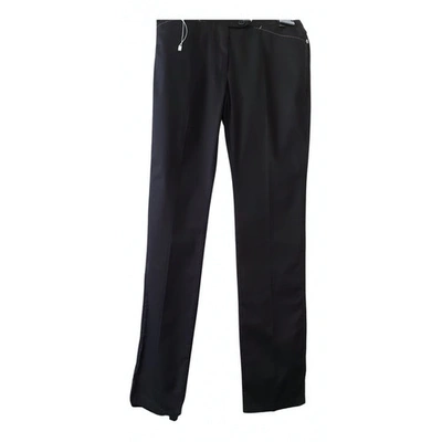 Pre-owned Marella Straight Pants In Black
