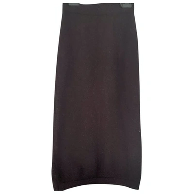 Pre-owned Whistles Wool Mid-length Skirt In Purple