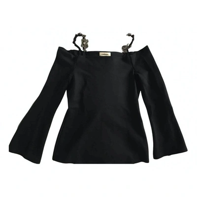 Pre-owned L Agence Black Viscose Top