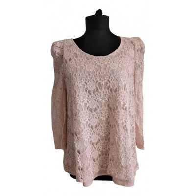 Pre-owned Claudie Pierlot Pink Synthetic Top