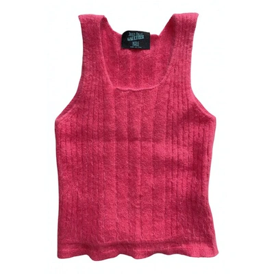 Pre-owned Jean Paul Gaultier Wool Top In Pink