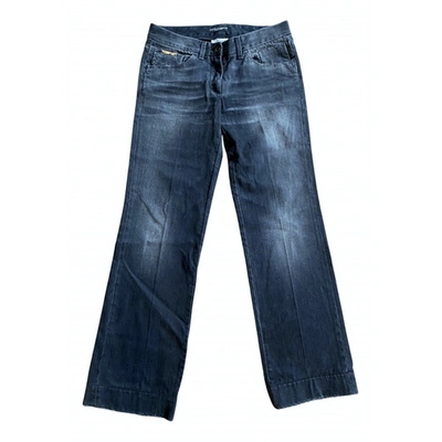 Pre-owned Dolce & Gabbana Straight Jeans In Grey