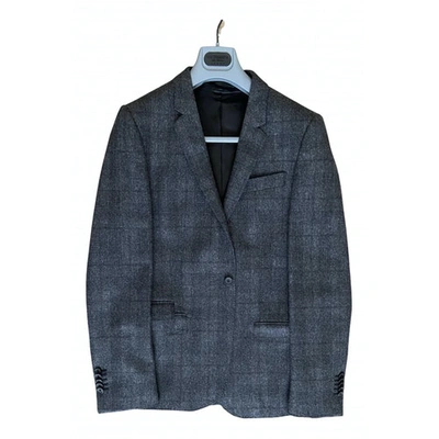 Pre-owned Les Hommes Wool Vest In Grey