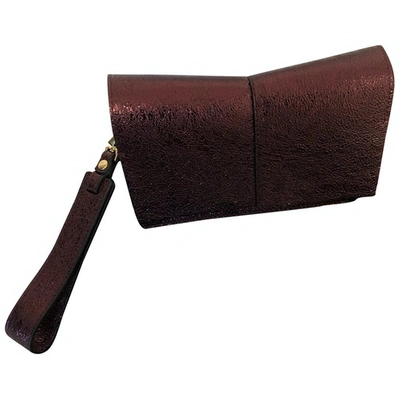 Pre-owned Gianni Chiarini Leather Handbag In Purple