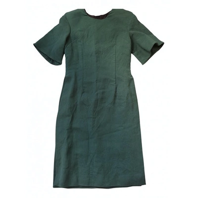 Pre-owned Marni Wool Mid-length Dress In Green
