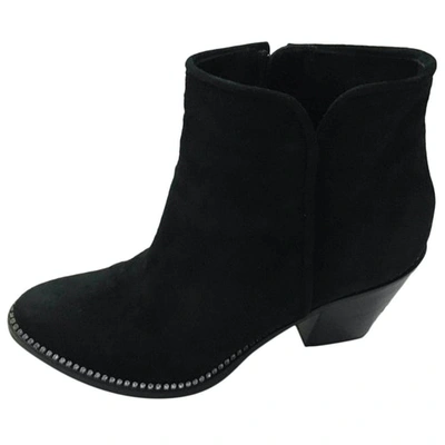 Pre-owned Le Silla Western Boots In Black