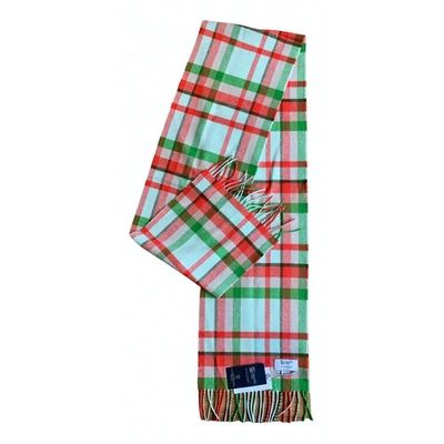 Pre-owned Johnstons Of Elgin Wool Scarf & Pocket Square In Multicolour