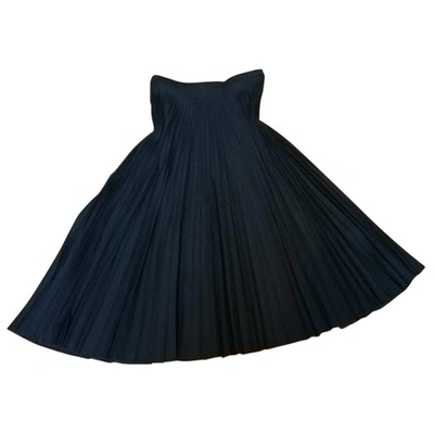 Pre-owned Celine Wool Maxi Skirt In Anthracite
