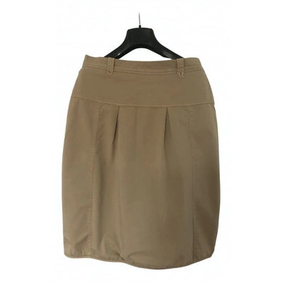 Pre-owned Schumacher Mid-length Skirt In Camel