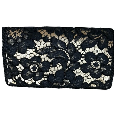 Pre-owned Pierre Balmain Leather Clutch Bag In Black