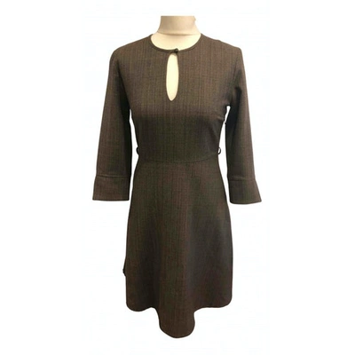 Pre-owned Paul & Joe Wool Mini Dress In Brown