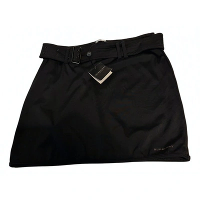 Pre-owned Burberry Mini Skirt In Black