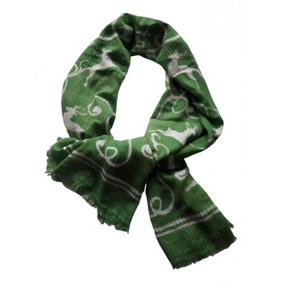 Pre-owned Hemisphere Cashmere Stole In Green