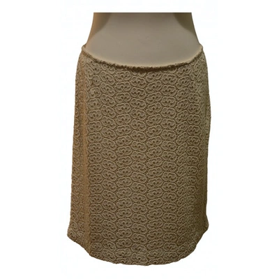 Pre-owned Ottod'ame Mid-length Skirt In Beige