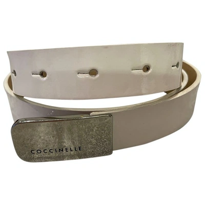 Pre-owned Coccinelle Patent Leather Belt In Pink
