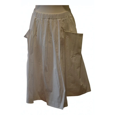 Pre-owned L'autre Chose Maxi Skirt In White