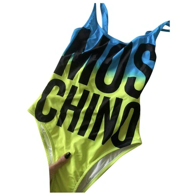 Pre-owned Moschino Yellow Lycra Swimwear