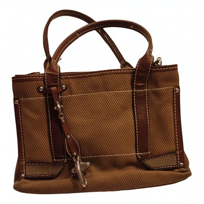 Pre-owned Fay Cloth Handbag In Brown