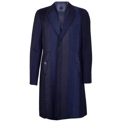 Pre-owned Dolce & Gabbana Wool Coat In Blue