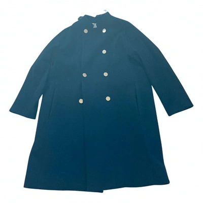 Pre-owned Mackintosh Wool Coat In Navy