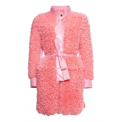 Pre-owned Bazar Deluxe Wool Coat In Pink