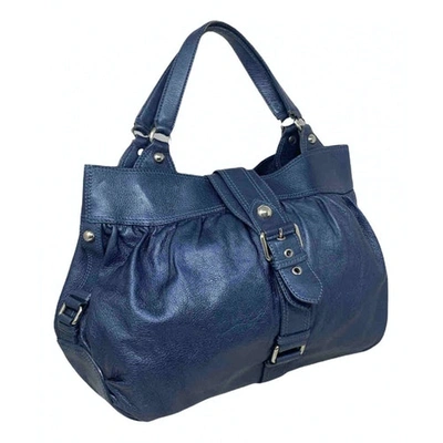 Pre-owned Moschino Cheap And Chic Blue Leather Handbag