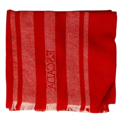Pre-owned Escada Neckerchief In Red