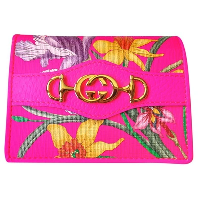 Pre-owned Gucci Zumi Pink Cloth Wallet