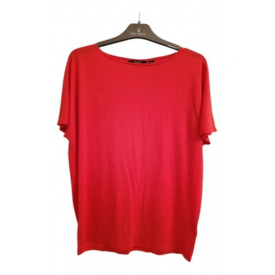 Pre-owned Ted Baker Red Cotton Top