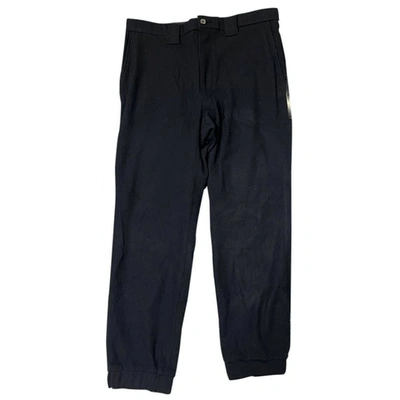 Pre-owned Miharayasuhiro Wool Trousers In Navy