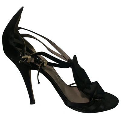 Pre-owned Etro Cloth Sandals In Black