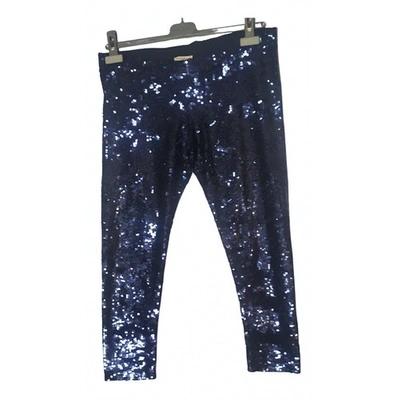 Pre-owned P.a.r.o.s.h Blue Cotton Trousers