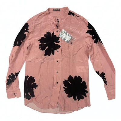 Pre-owned Alexander Mcqueen Silk Blouse In Pink
