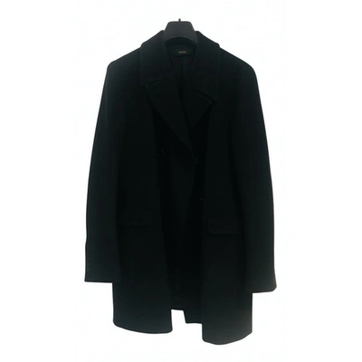 Pre-owned Joseph Wool Coat In Black
