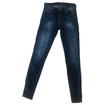 Pre-owned Lee Slim Jeans In Blue