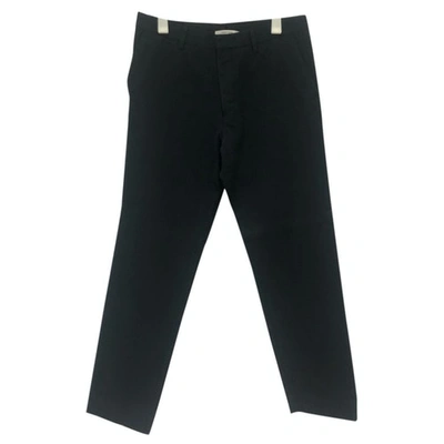 Pre-owned Carven Trousers In Navy
